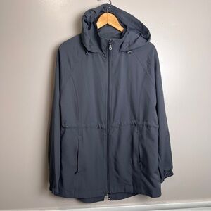 Kirkland Signature Women's Hooded Anorak Jacket Jacket Size S Gray EUC